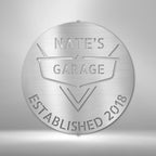 Classic Car Monogram Personalized Name Text Steel SignCustomly Gifts