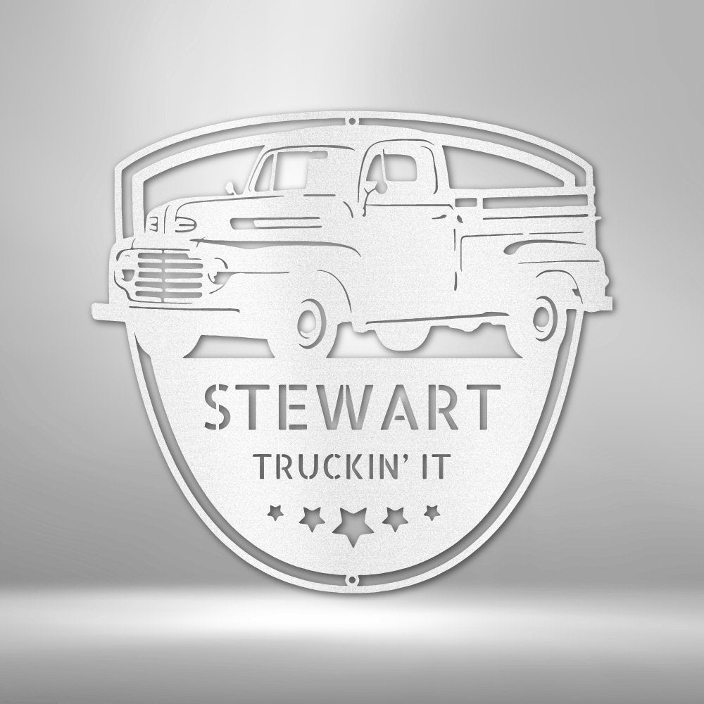 Classic Ford 150 Personalized Name Text Steel SignCustomly Gifts