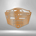 Classic Ford Mustang Personalized Name Text Steel SignCustomly Gifts
