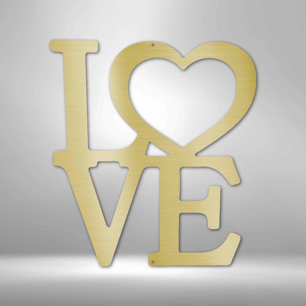 Classic Love - Steel SignCustomly Gifts