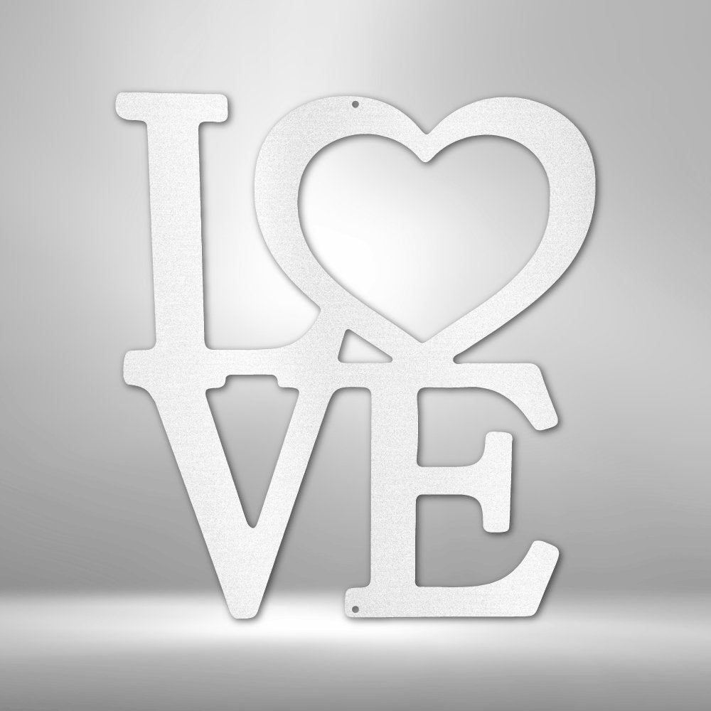 Classic Love - Steel SignCustomly Gifts