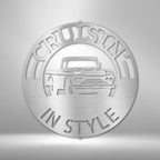 Classic Pickup Truck Personalized Names Text Steel SignCustomly Gifts