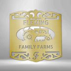 Classic Tractor Personalized Name Text Steel SignCustomly Gifts