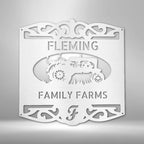 Classic Tractor Personalized Name Text Steel SignCustomly Gifts