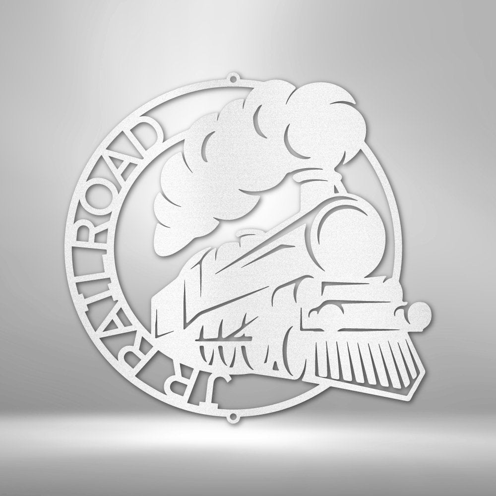 Classic Train Ring Personalized Name Text Steel SignCustomly Gifts