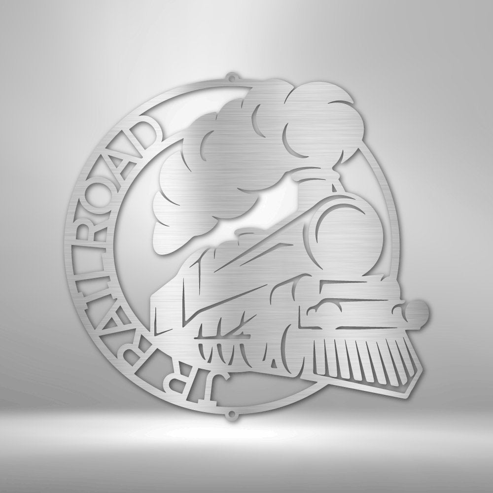 Classic Train Ring Personalized Name Text Steel SignCustomly Gifts