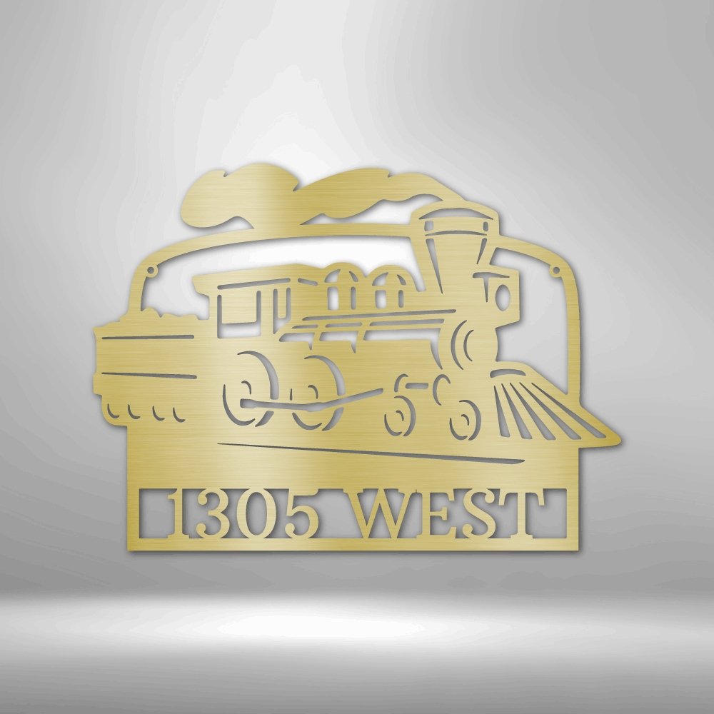 Coal Train Personalized Steel SignCustomly Gifts