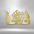 Country Cottage Personalized Name Text Steel SignCustomly Gifts