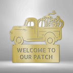 Country Truck Personalized Text Steel SignCustomly Gifts
