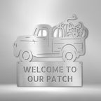 Country Truck Personalized Text Steel SignCustomly Gifts