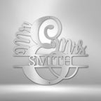 Couples Mr and Mrs Personalized Name Steel SignCustomly Gifts