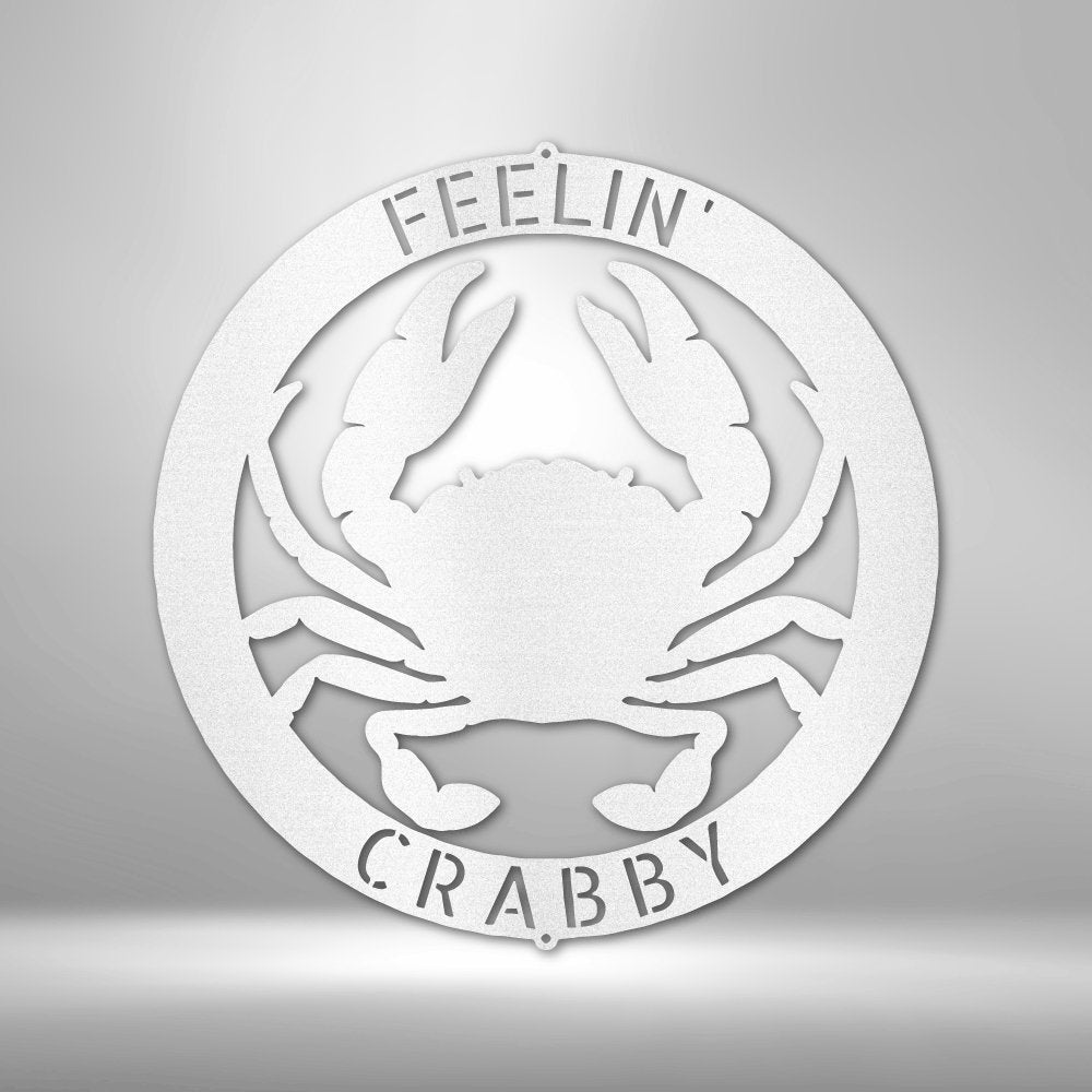 Crab Ring Personalized Text Steel SignCustomly Gifts