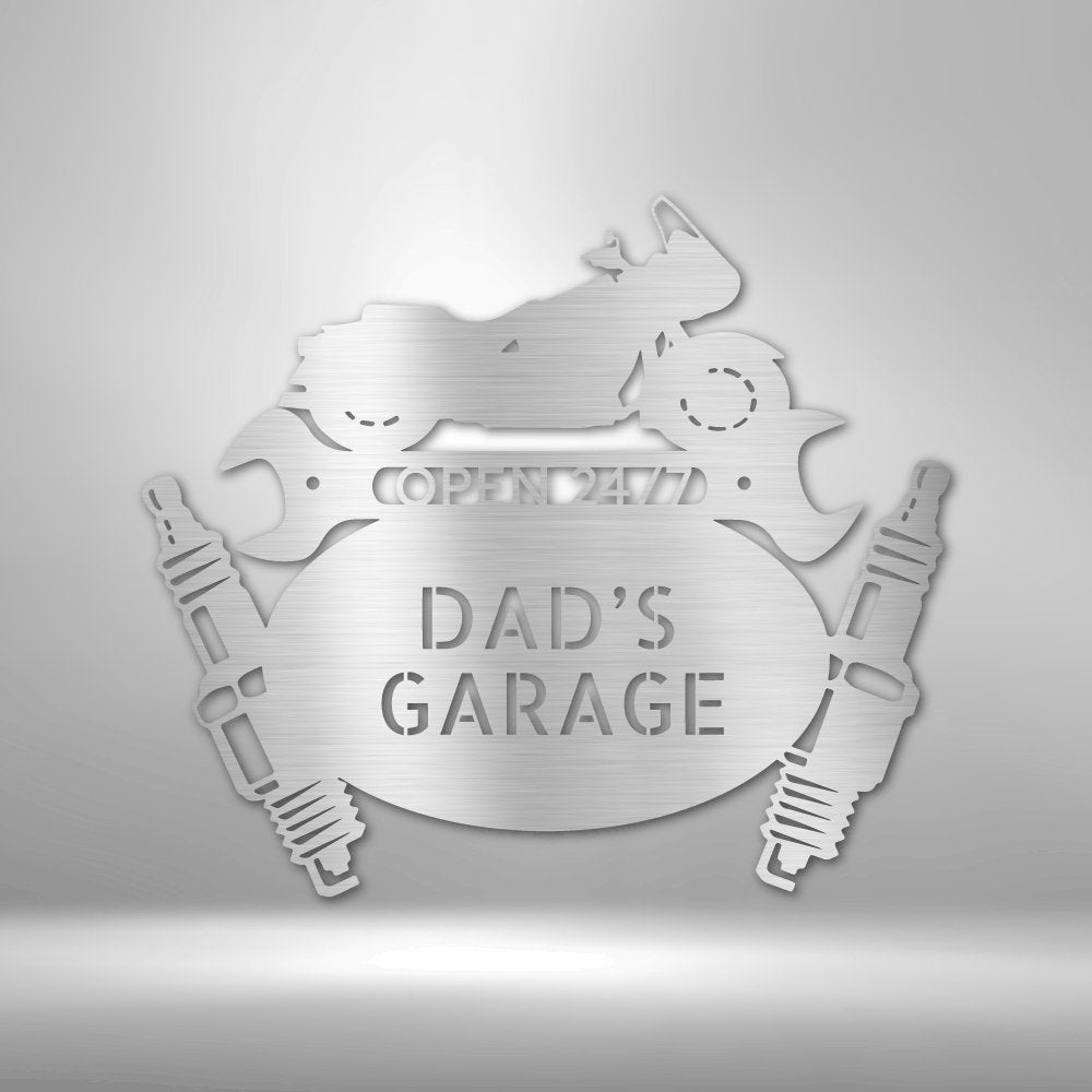 Cruiser Mechanic Personalized Name Text Steel SignCustomly Gifts