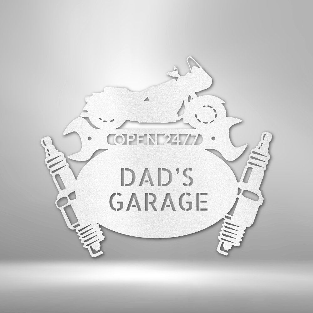 Cruiser Mechanic Personalized Name Text Steel SignCustomly Gifts