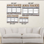 Custom Scrabble Tile You Are The World Personalized Photo CanvasCustomly Gifts