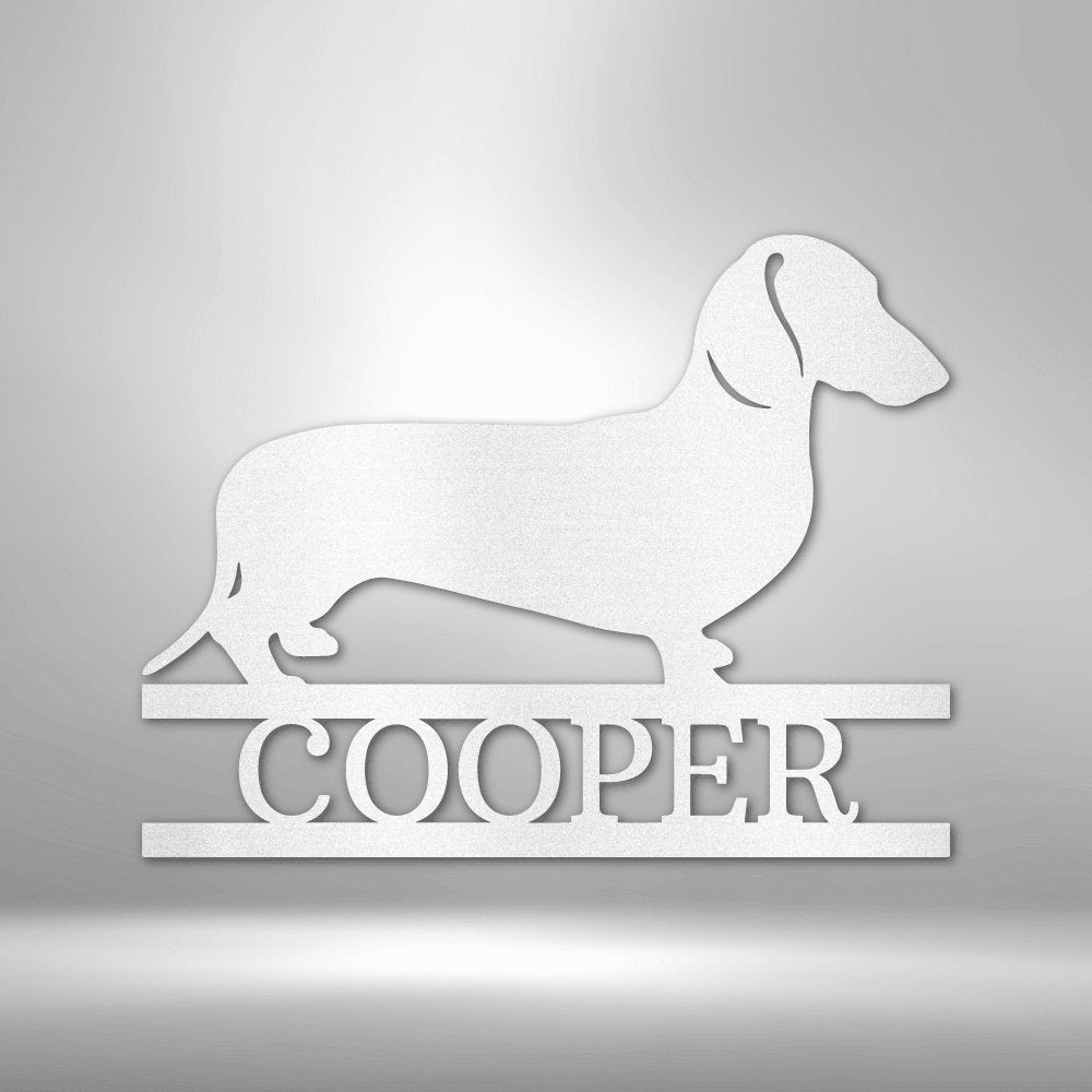 Dachshund Personalized Name Steel SignCustomly Gifts