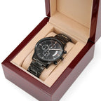 Dad First Friend Greatest Supporter Engraved Stainless Steel WatchCustomly Gifts