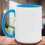 Daisies and Picture Frames Personalized Photo Coffee MugCustomly Gifts