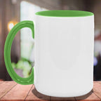 Daisies and Picture Frames Personalized Photo Coffee MugCustomly Gifts