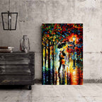 Dance Under the Rain Personalized Street Signs Impressionist Style CanvasCustomly Gifts