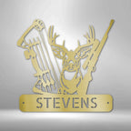 Deer Hunter Personalized Name Text Steel SignCustomly Gifts