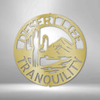 Desert Life Personalized Text Steel SignCustomly Gifts