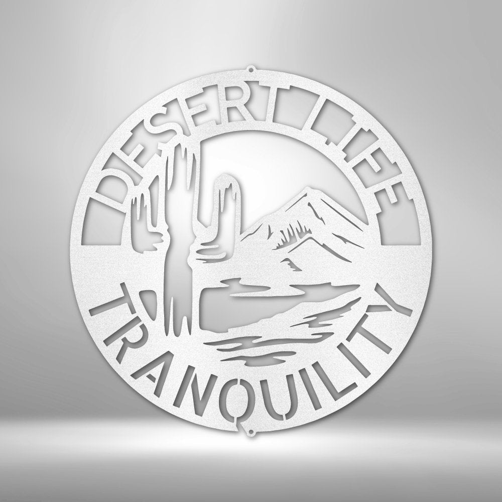 Desert Life Personalized Text Steel SignCustomly Gifts