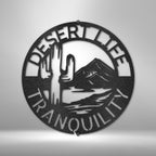 Desert Life Personalized Text Steel SignCustomly Gifts