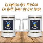 Don't Be A Salty Bitch v1 Funny Meme Themed White Beer MugCustomly Gifts