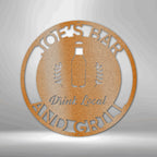 Drink Local Personalized Name Text Steel SignCustomly Gifts