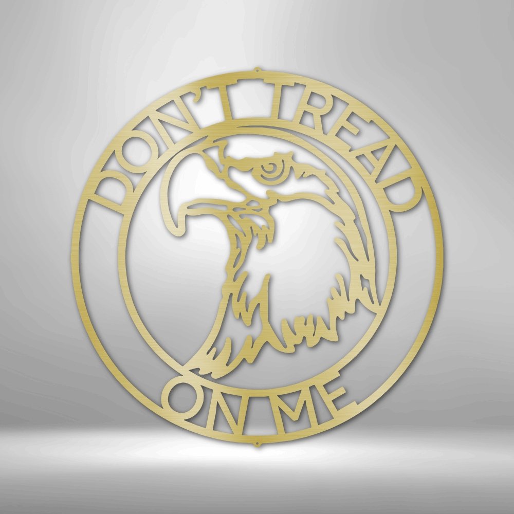 Eagle Head Ring Personalized Text Steel SignCustomly Gifts