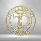 Eagle Head Ring Personalized Text Steel SignCustomly Gifts