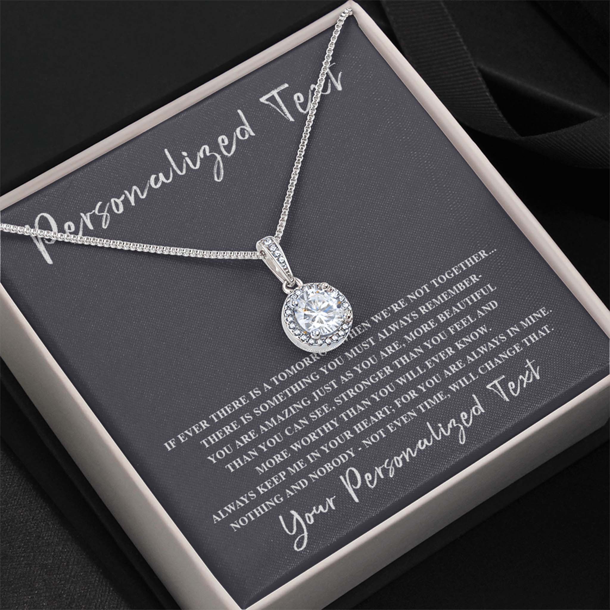 Eternal Hope Necklace If Ever There Is a Tomorrow Personalized Insert CardCustomly Gifts