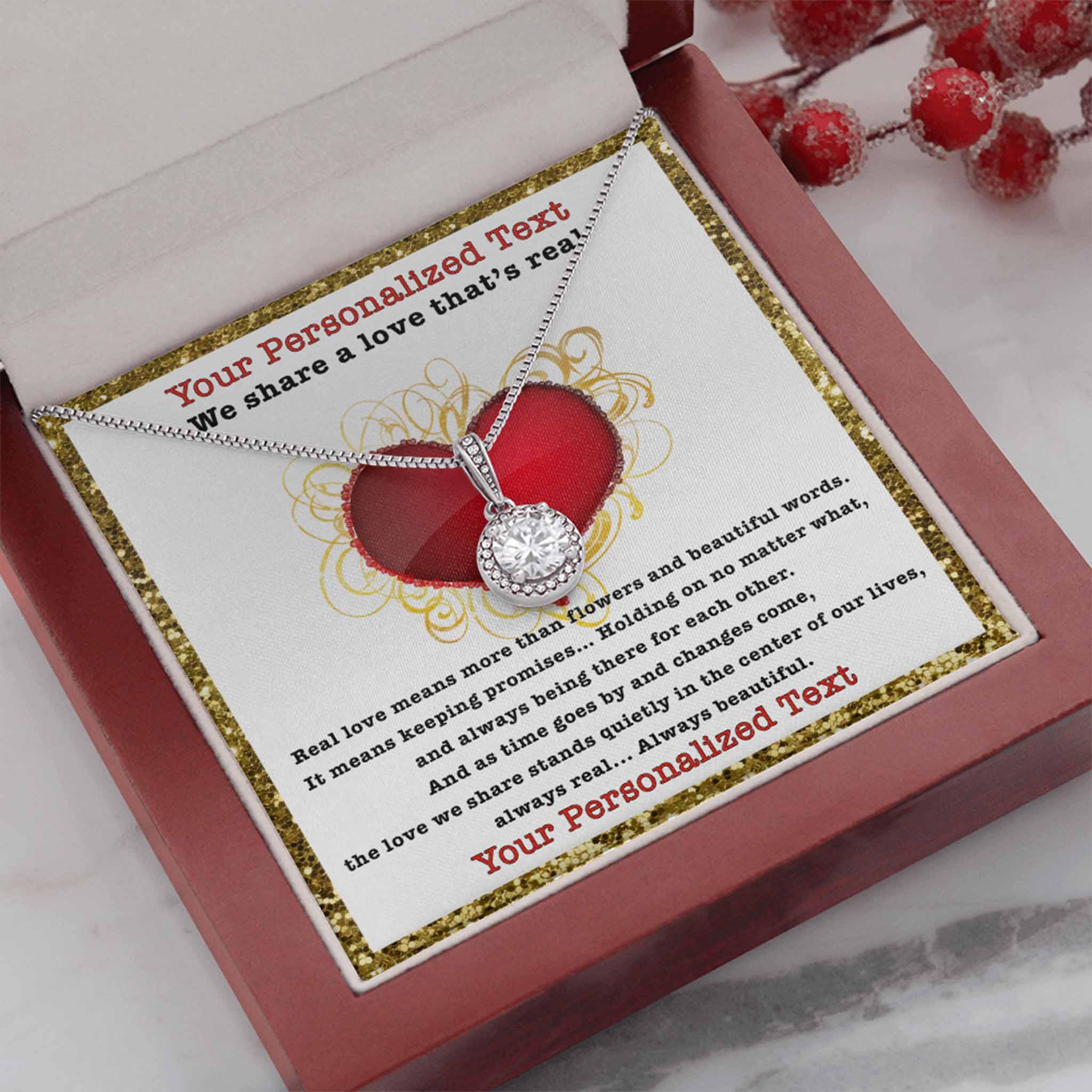 Eternal Hope Necklace We Share A Love Personalized Insert CardCustomly Gifts