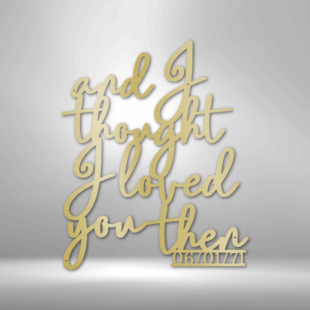 Ever Growing Love Personalized Text Date Steel SignCustomly Gifts