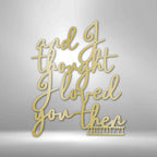 Ever Growing Love Personalized Text Date Steel SignCustomly Gifts