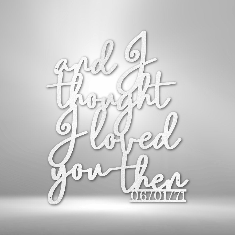 Ever Growing Love Personalized Text Date Steel SignCustomly Gifts