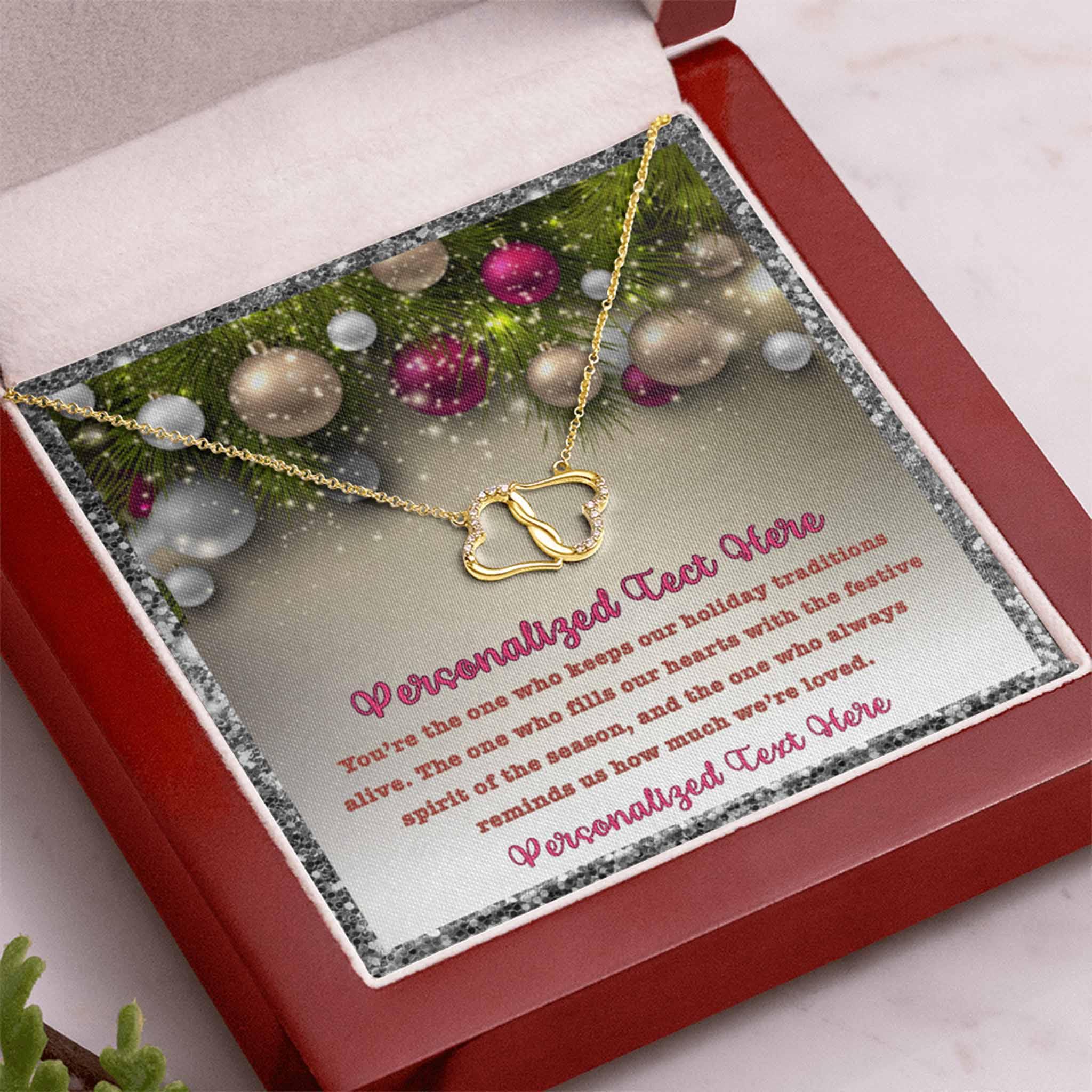 Everlasting Love Necklace Grandmother Christmas How Much We're Loved Personalized Insert CardCustomly Gifts