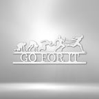 Evolution of Running Personalized Text Steel SignCustomly Gifts