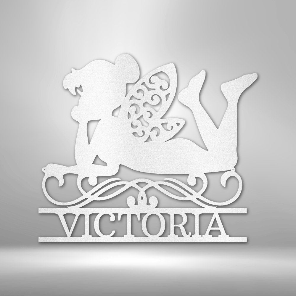 Fairy Personalized Name Text Steel SignCustomly Gifts