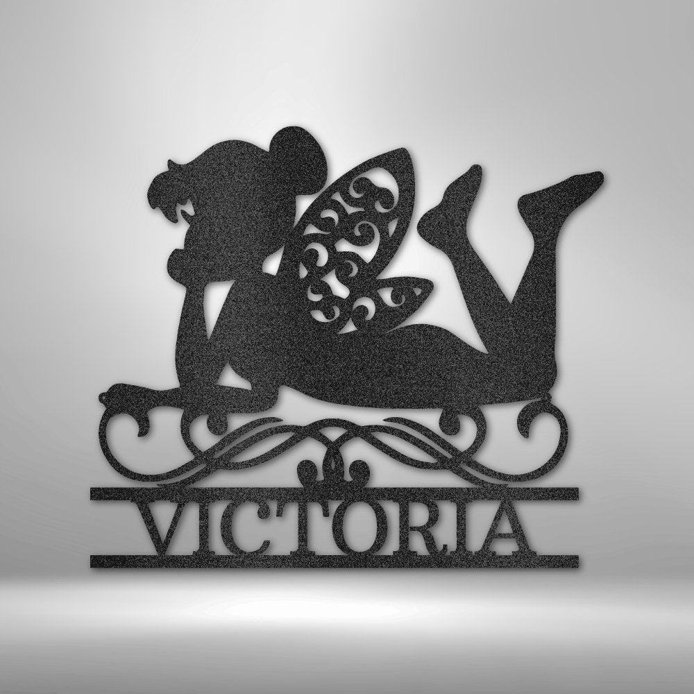 Fairy Personalized Name Text Steel SignCustomly Gifts