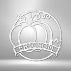Fall Harvest Personalized Name Text Steel SignCustomly Gifts
