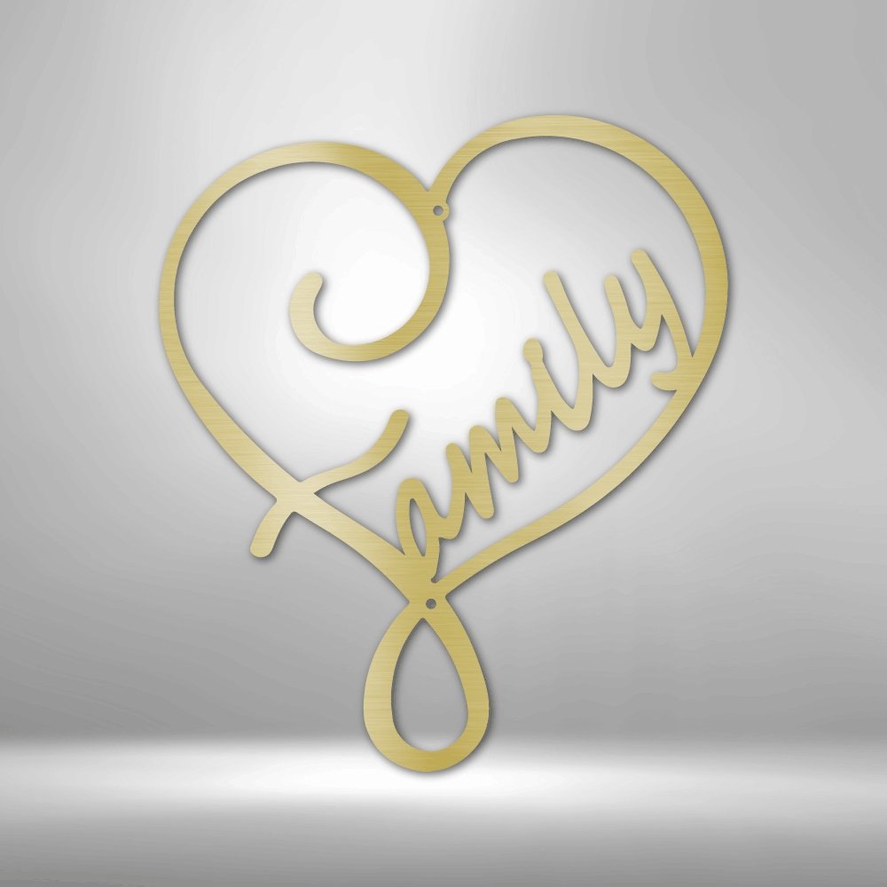 Family Love - Steel SignCustomly Gifts