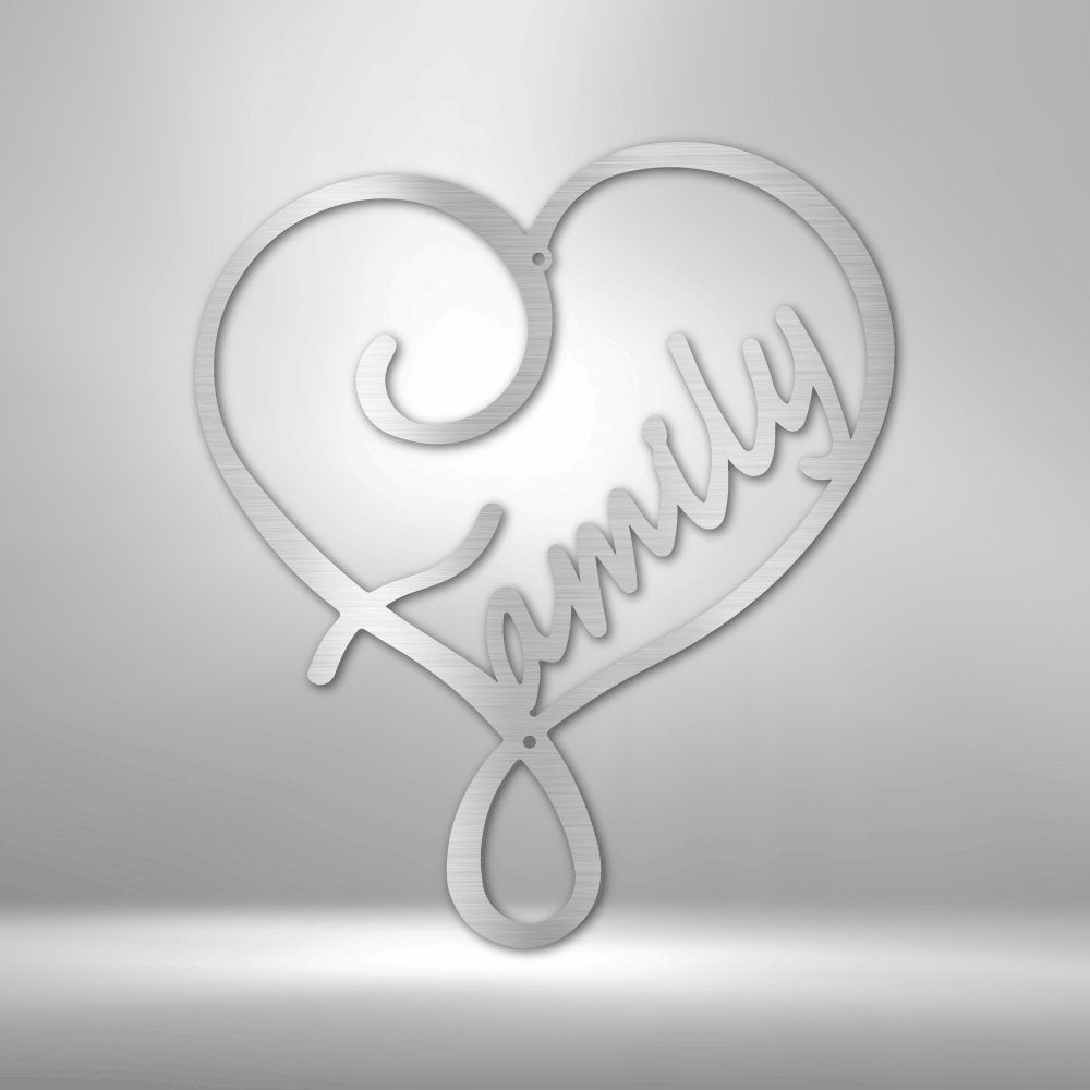 Family Love - Steel SignCustomly Gifts