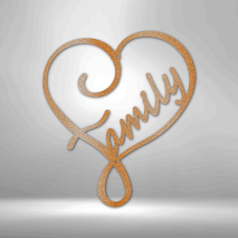 Family Love - Steel SignCustomly Gifts