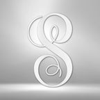 Fancy Initial Monogram Steel SignCustomly Gifts