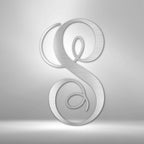 Fancy Initial Monogram Steel SignCustomly Gifts