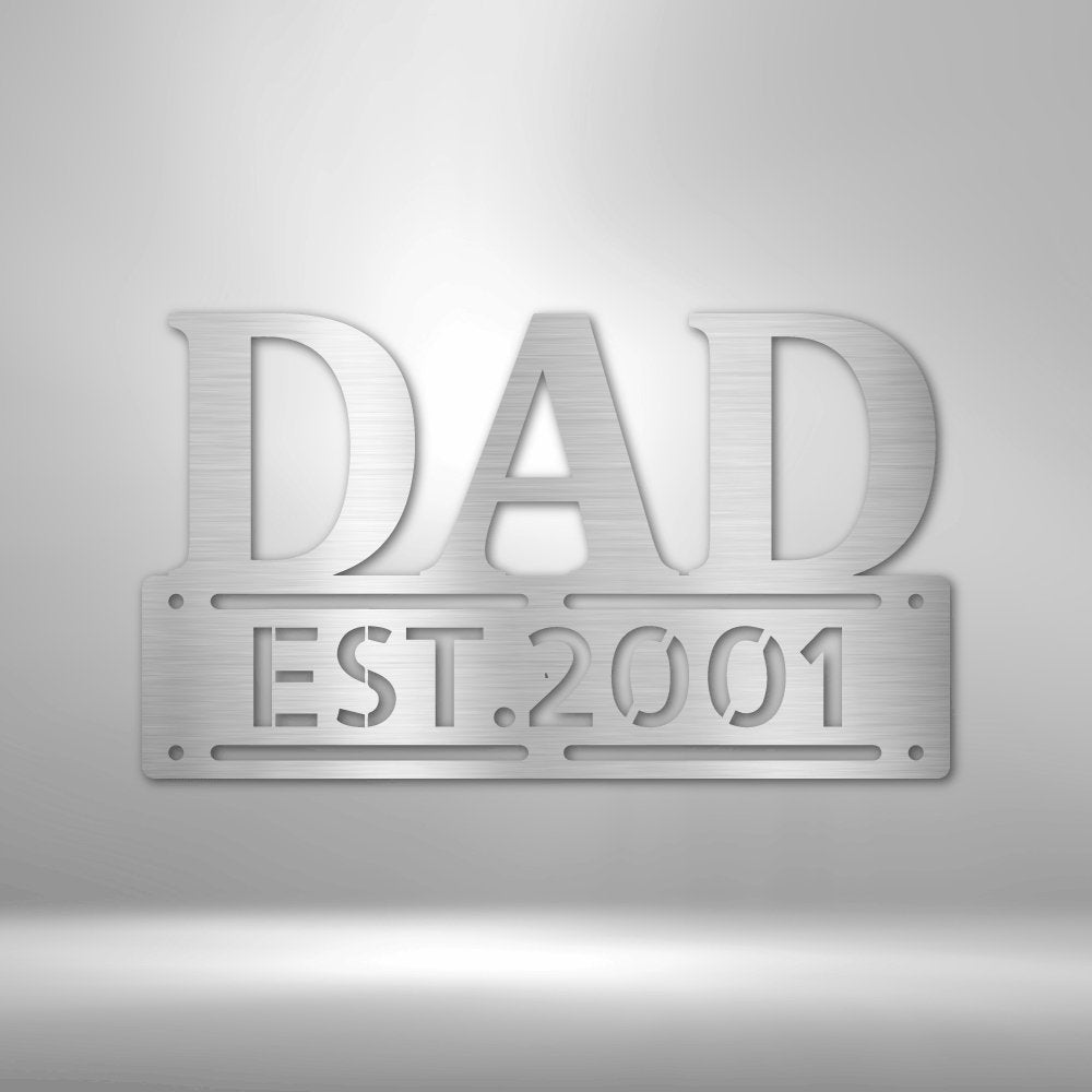 Father's Day Dad Personalized Steel SignCustomly Gifts