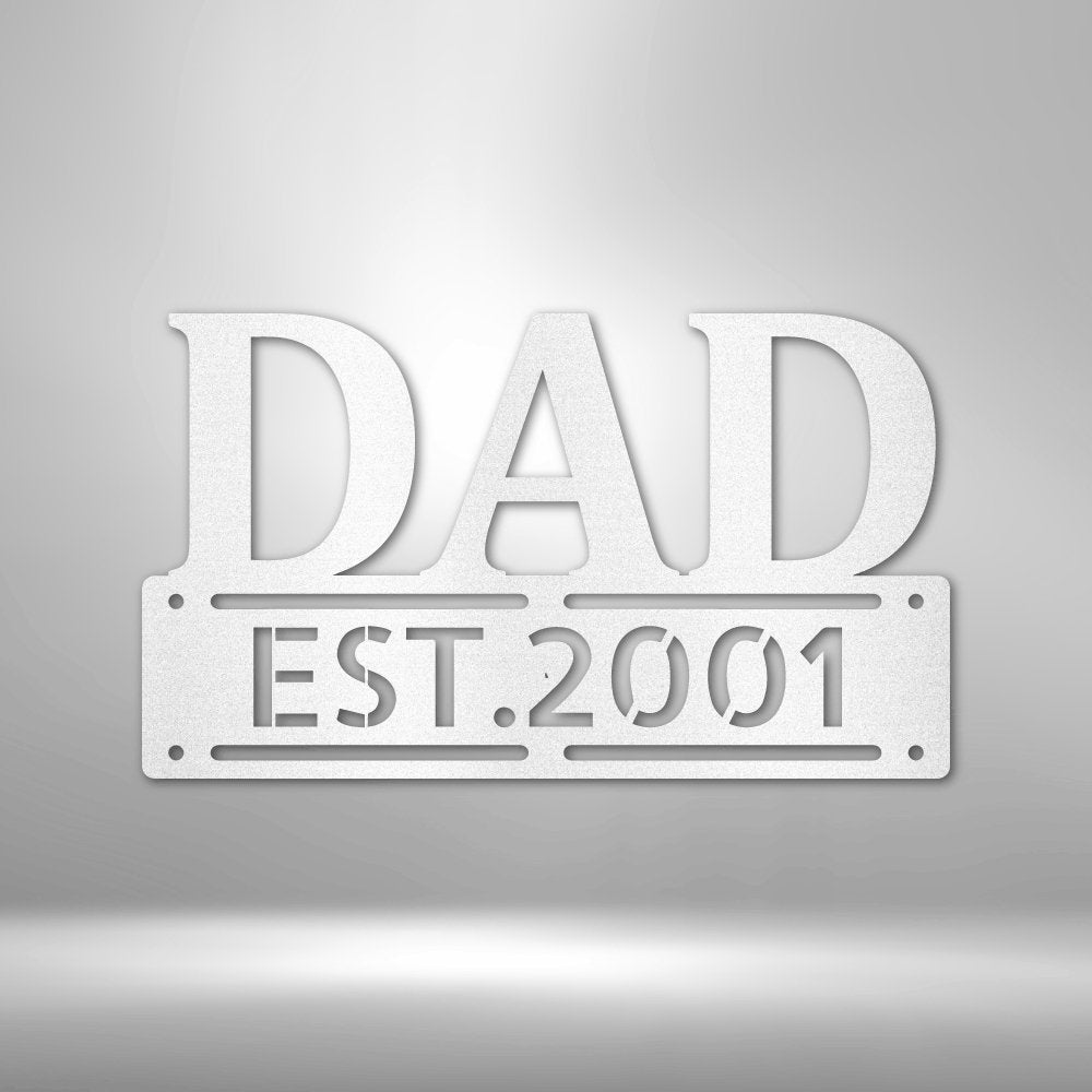 Father's Day Dad Personalized Steel SignCustomly Gifts