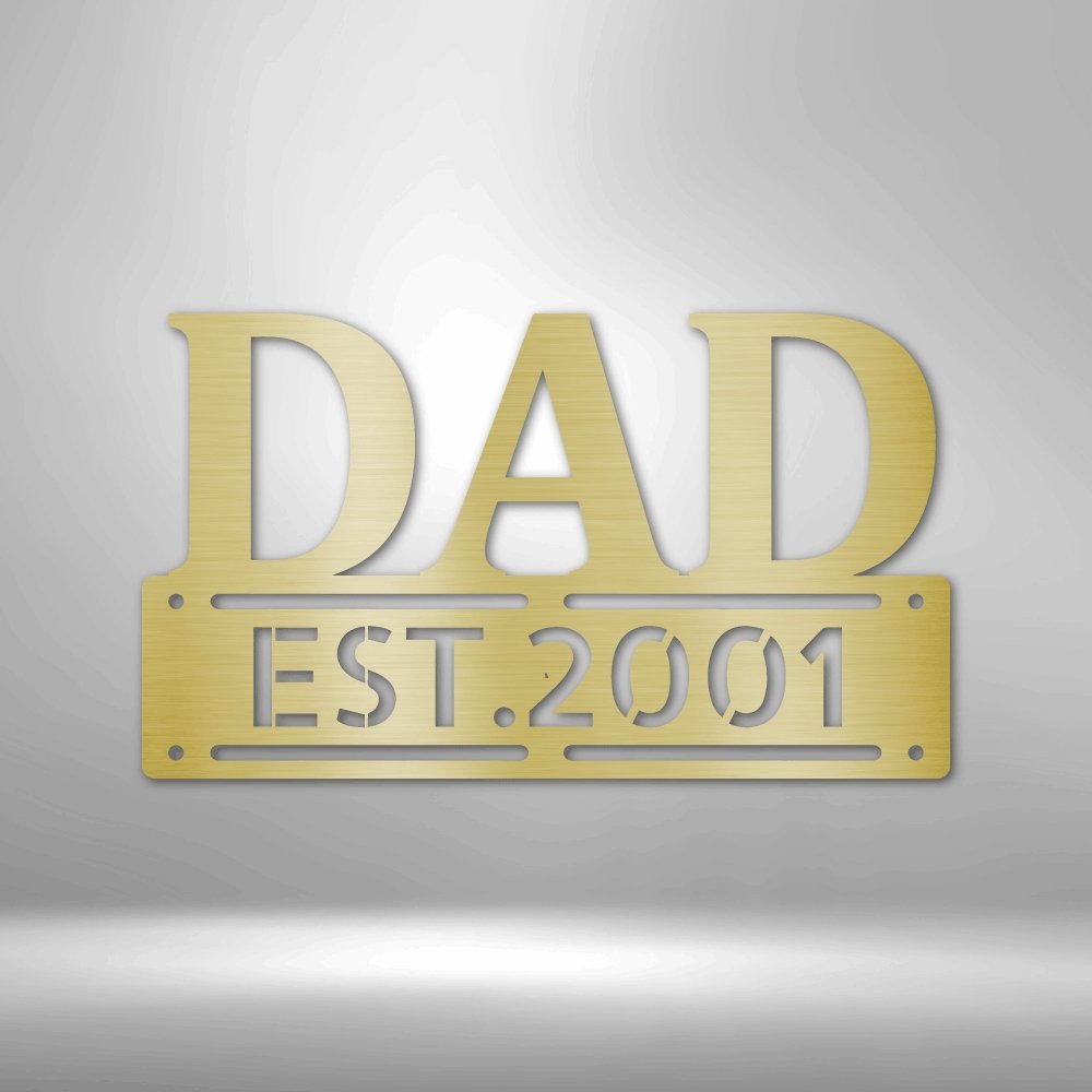 Father's Day Dad Personalized Steel SignCustomly Gifts